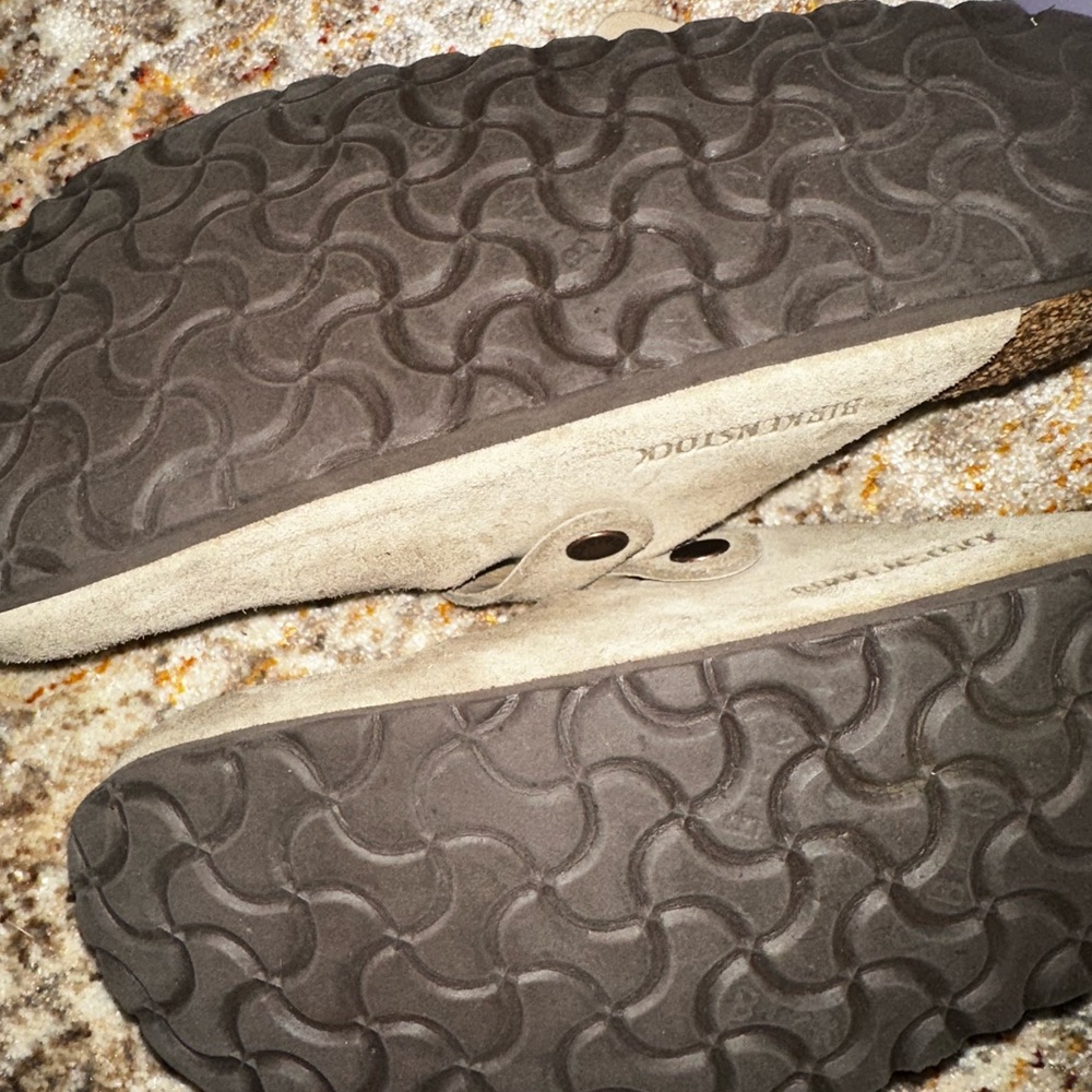 Birkenstock Tan Suede Boston Clogs - Picture 4 of 4